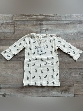 NWT Kate Quinn Feathers Pointelle Top Size 6